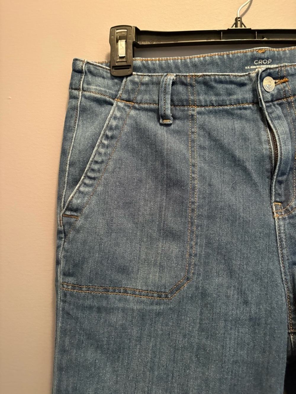 Chico's Mid-Blue Cropped Straight-Leg Jeans - Picture 5 of 14